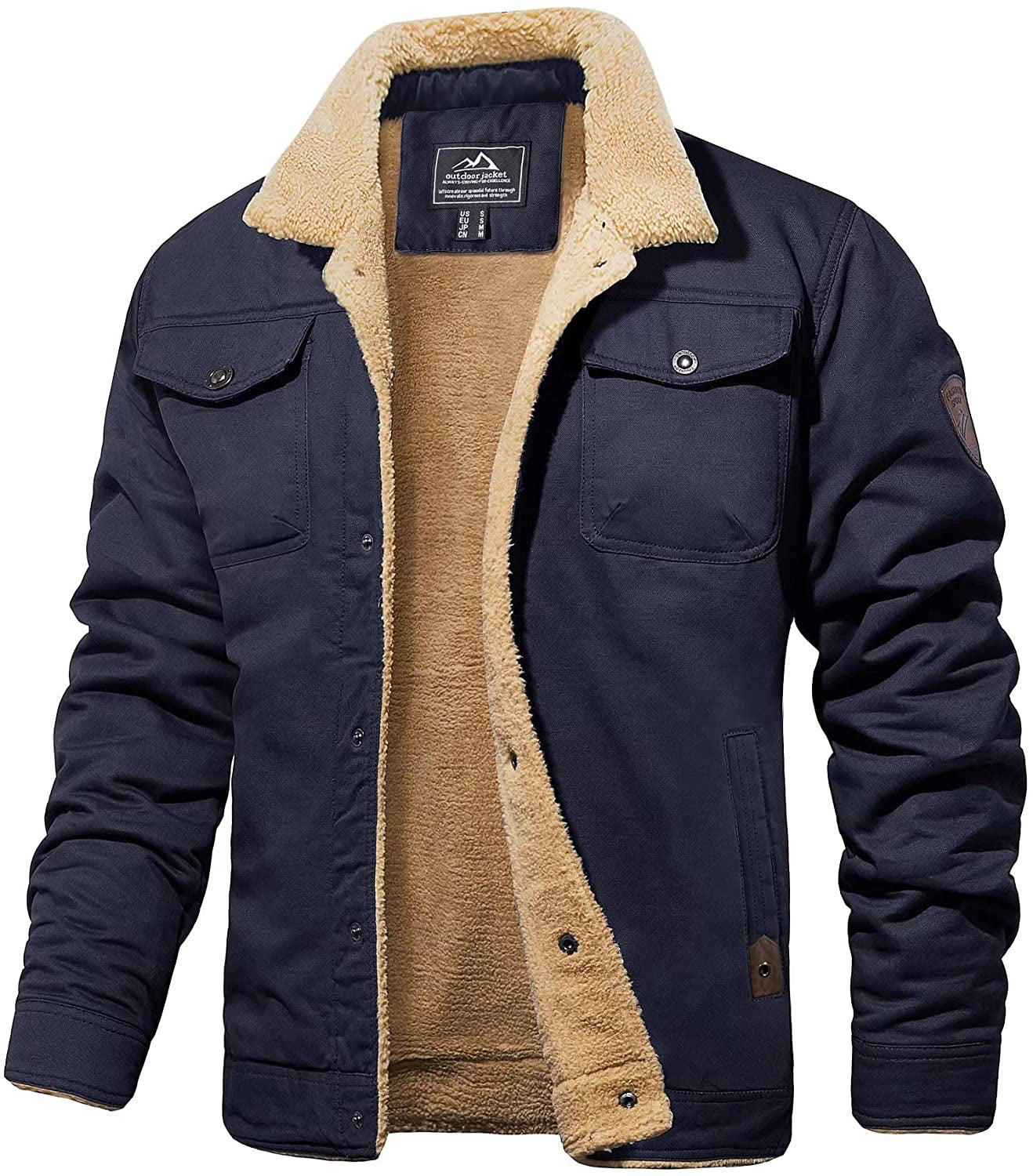 Chaqueta Hombre Sherpa Aislante Cálido