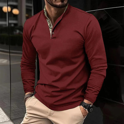 Camisa informal manga larga relajada