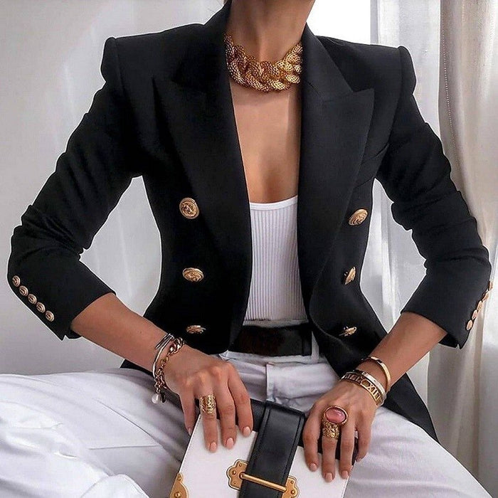 Chaquetilla ajustada de moda elegante mujer