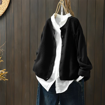 Cárdigan Mujer Invierno Suave Cuello Alto