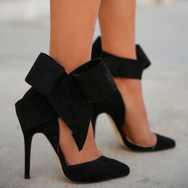 Zapatos Tacones Alto con Decoración Floral y Correa Tobillo - Vestiria