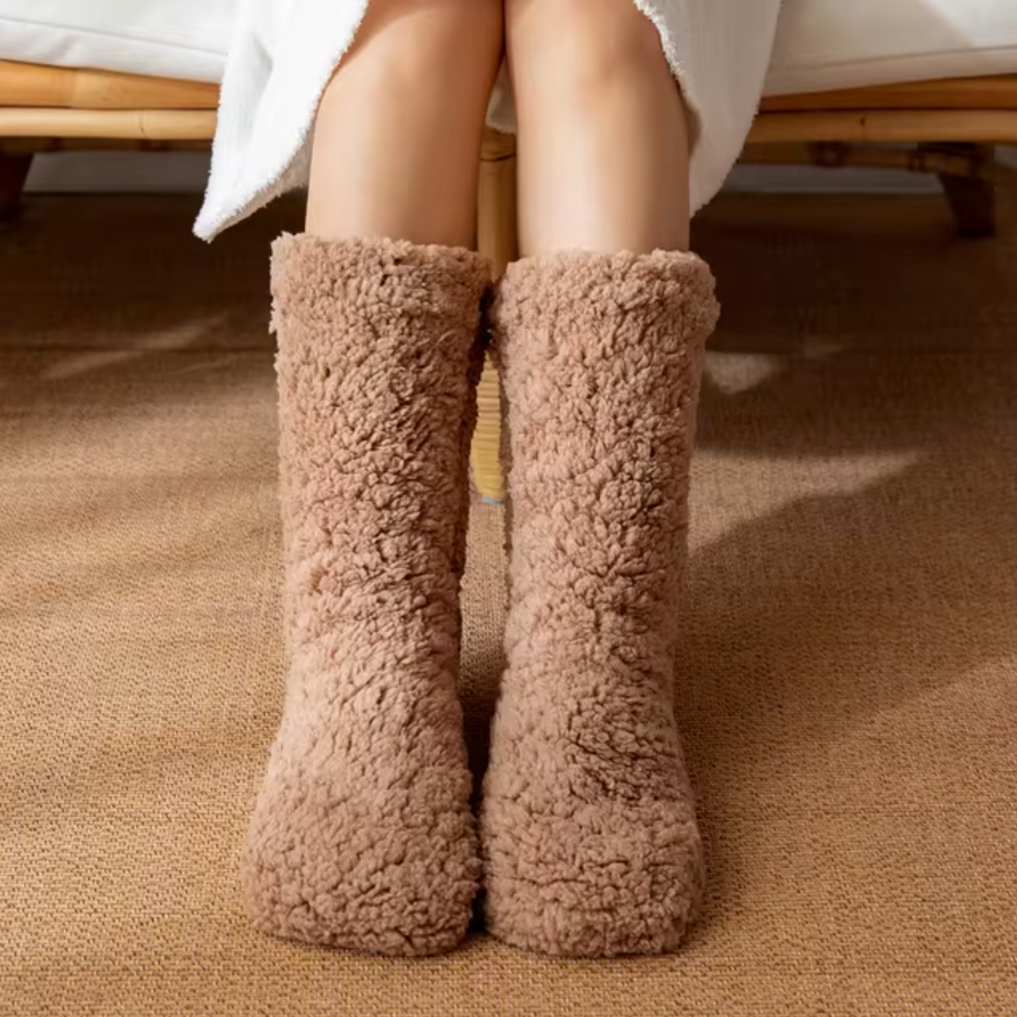 Calcetines Mujer Coral Rosa Suaves