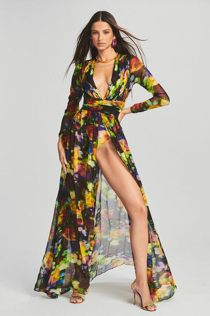 Vestido Floral Elegante Mujer - Vestiria