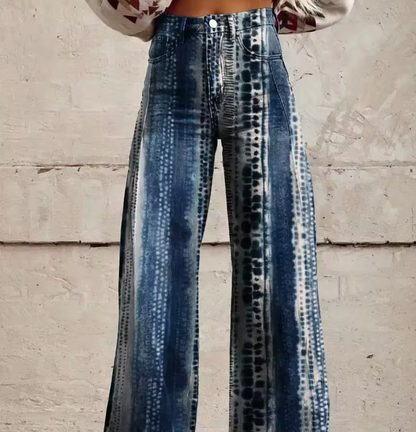 Pantalones Cónfort Anchos Vintage - Vestiria
