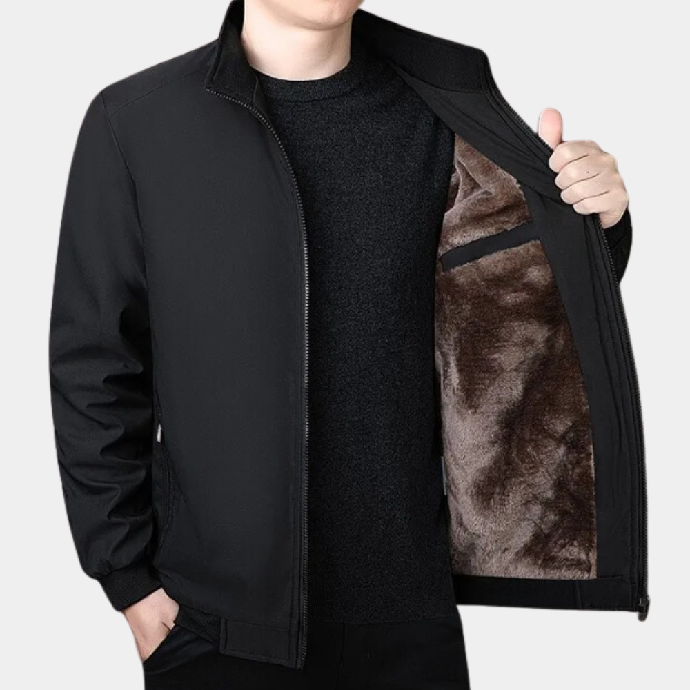 Chaqueta Hombre Abrigo Polar Cremallera