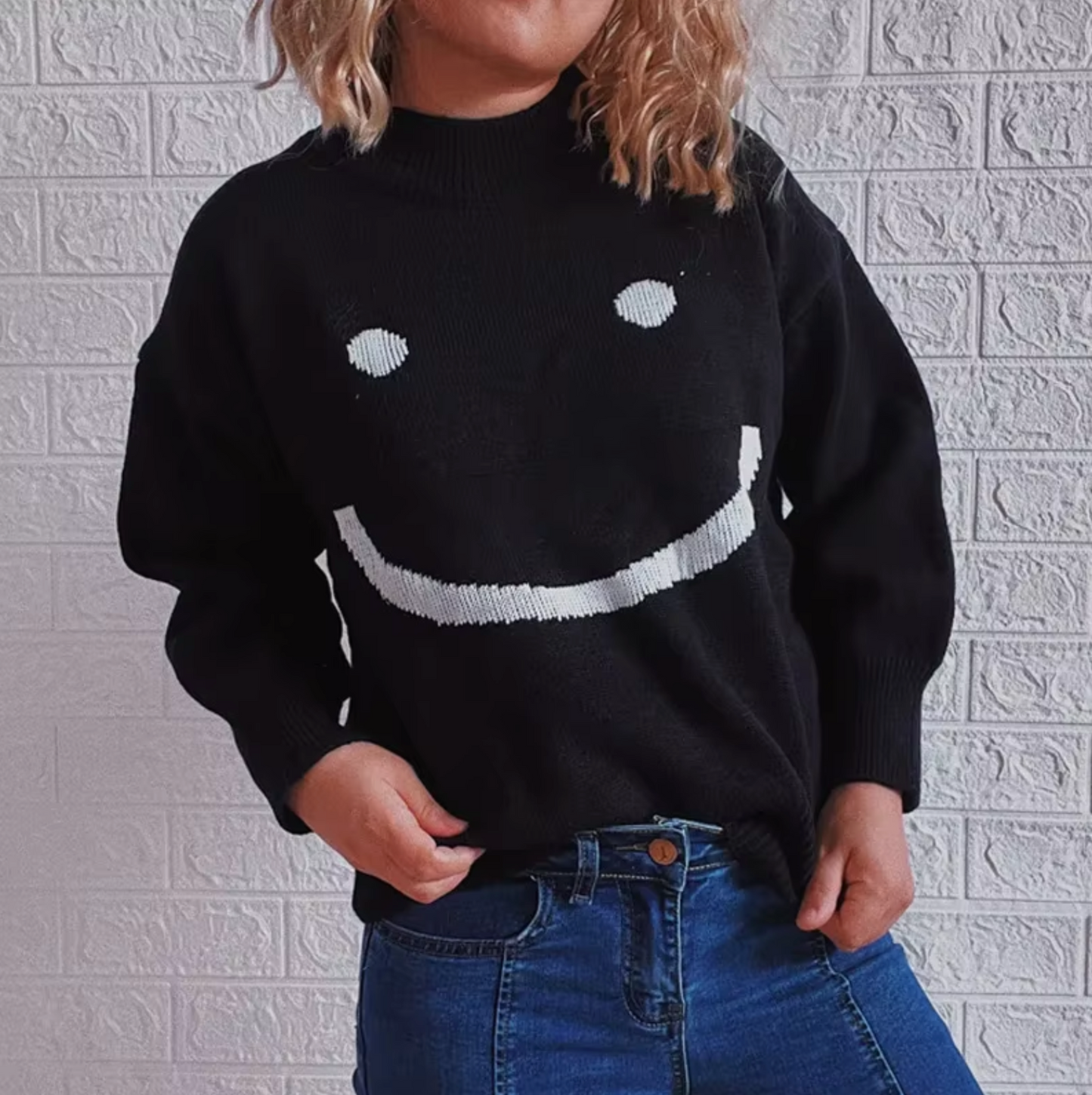 Sudadera con estampa divertida sonriente - Vestiria