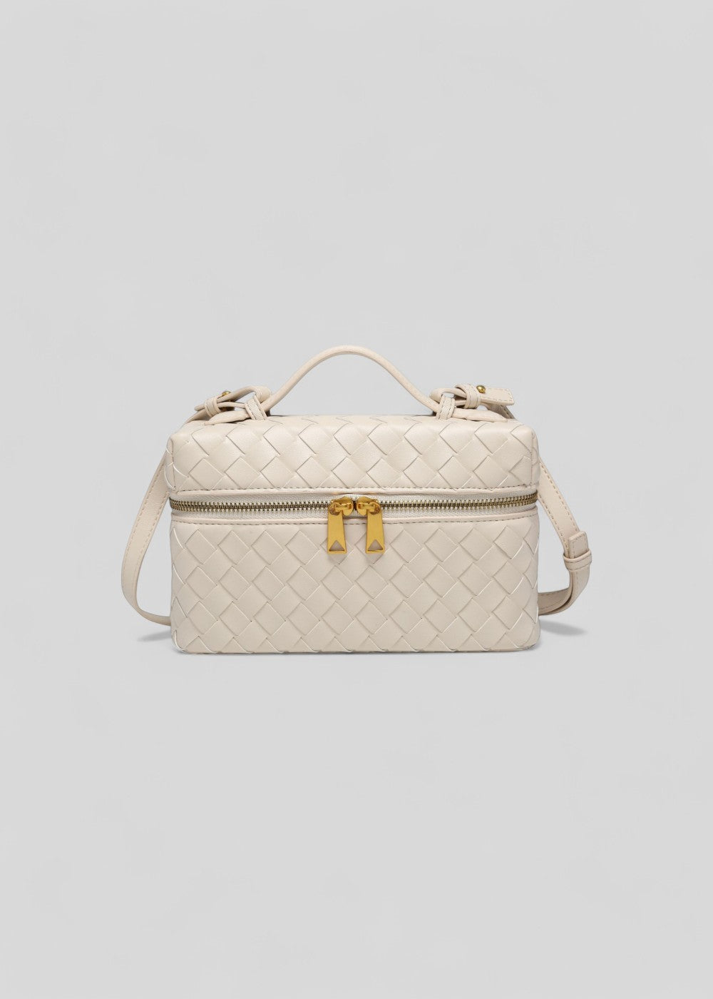 Bolso Mujer Trenzado Negro Elegante