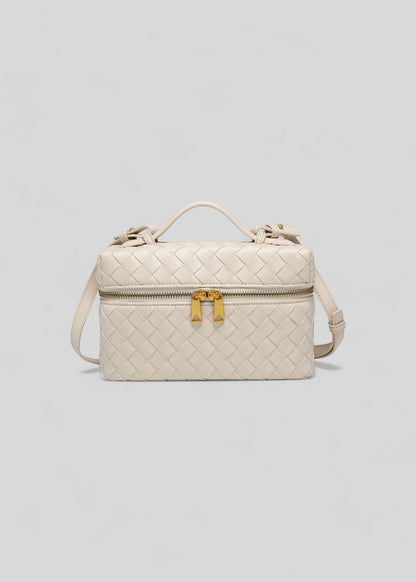 Bolso Mujer Trenzado Negro Elegante