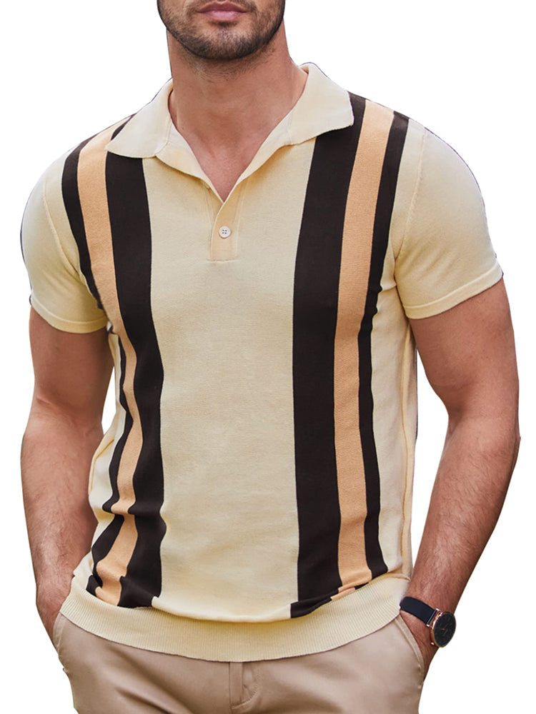 Polo Clásico de Punto Corto Elegante