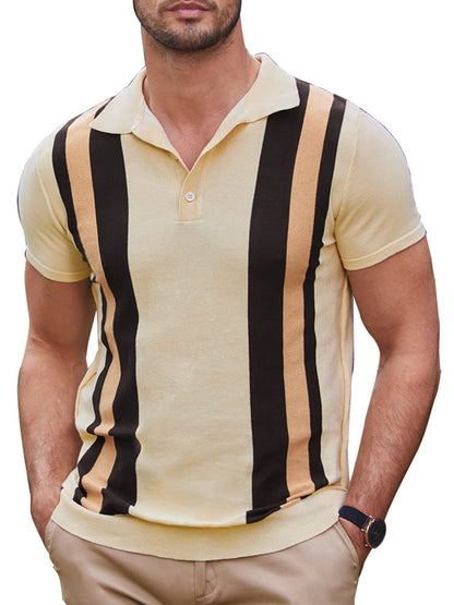 Polo Clásico de Punto Corto Elegante