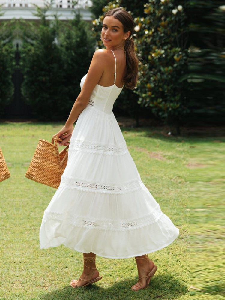 Vestido Blanco Ligero y Chic - Vestiria