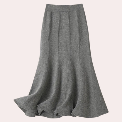 Falda Punto Mujer Cintura Alta Elegante - Vestiria