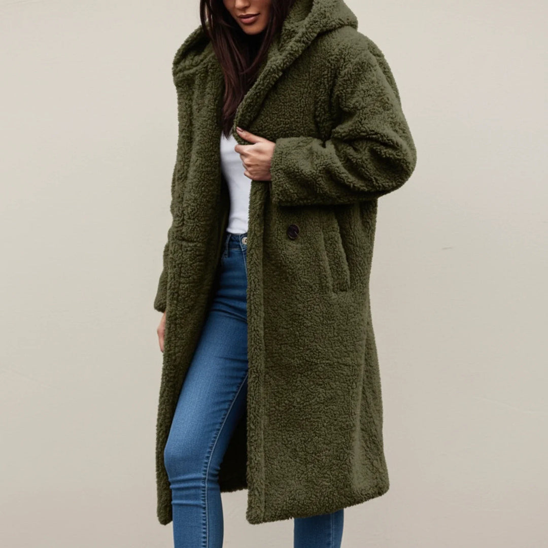 Abrigo Invernal Mujer Largo con Capucha - Vestiria