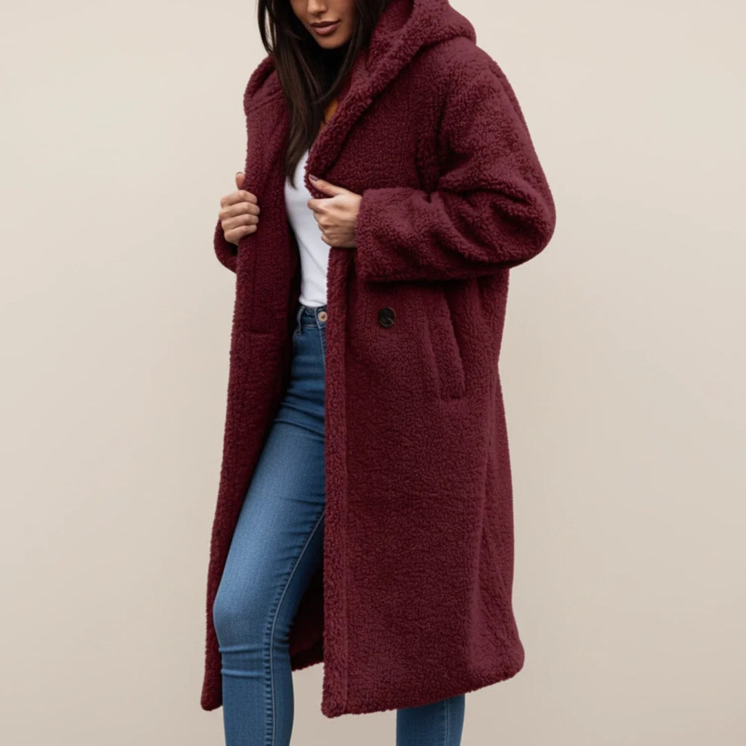 Abrigo Invernal Mujer Largo con Capucha