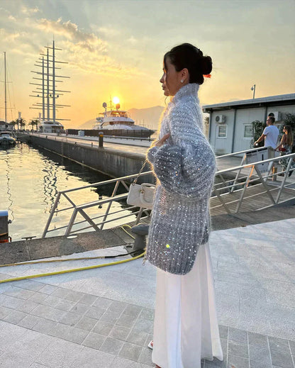 Jersey Lentejuelas Fino Brillante - Vestiria