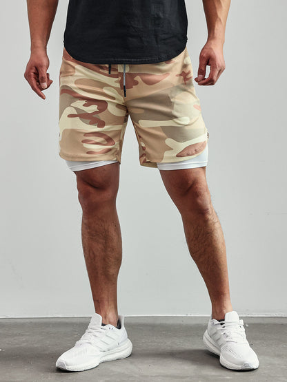 Shorts Deportivos Ligeros 2 en 1 con Forro Interior