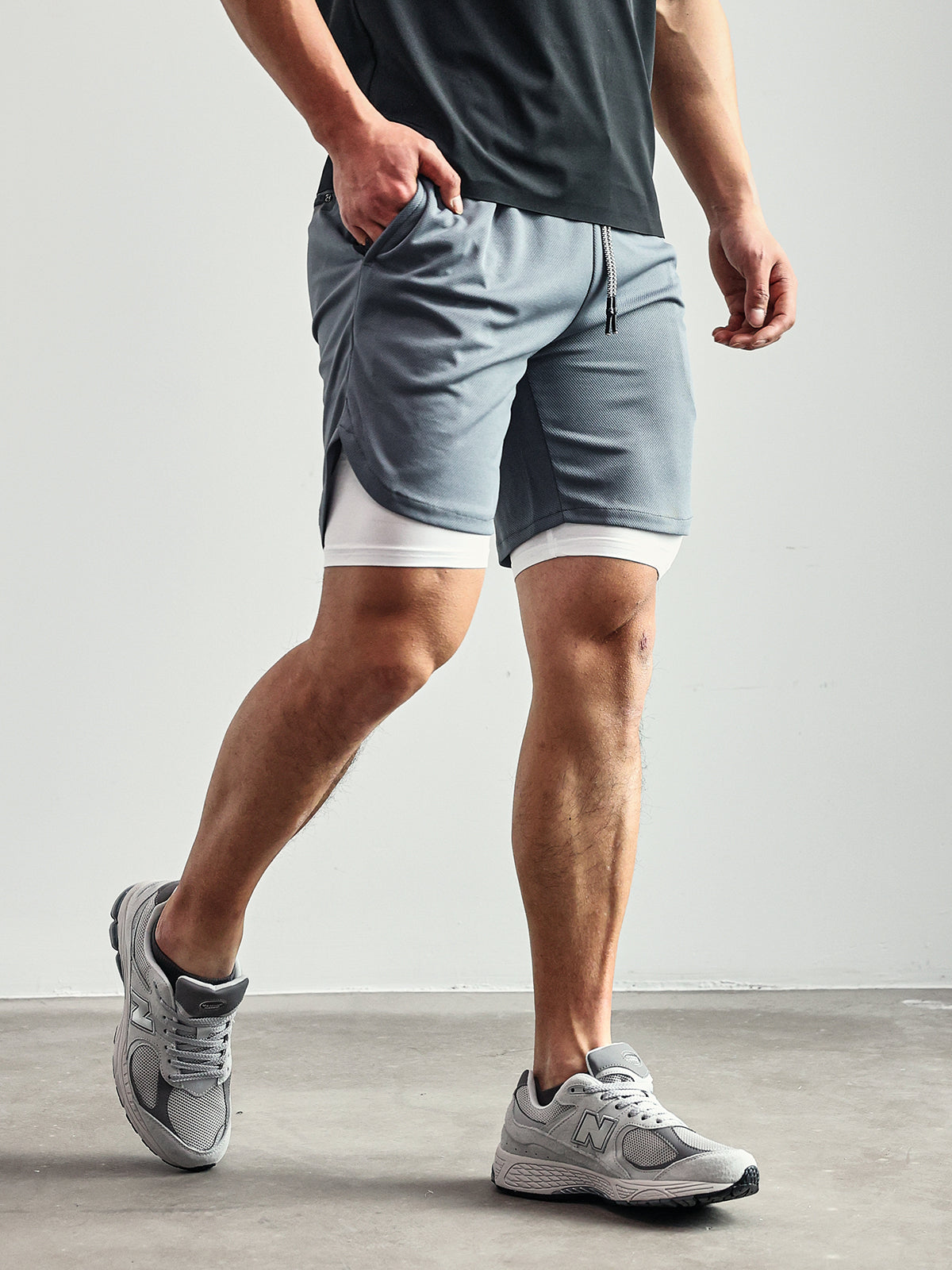 Shorts Deportivos Ligeros 2 en 1 con Forro Interior
