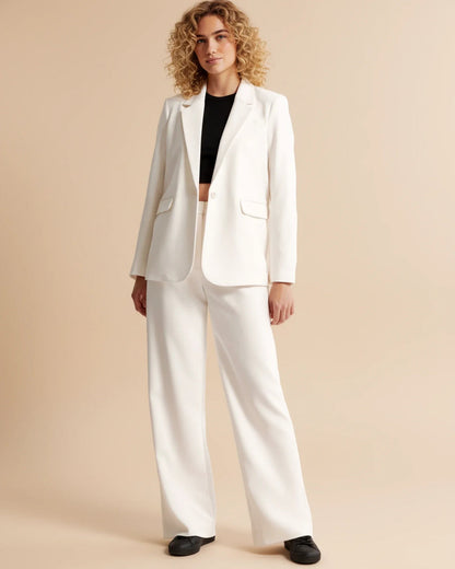 Pantalón Mujer Cintura Alta Plisado Elegante - Vestiria