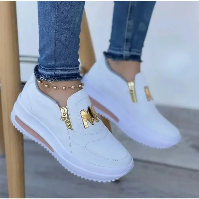 Zapatillas de plataforma cómodas mujer alto