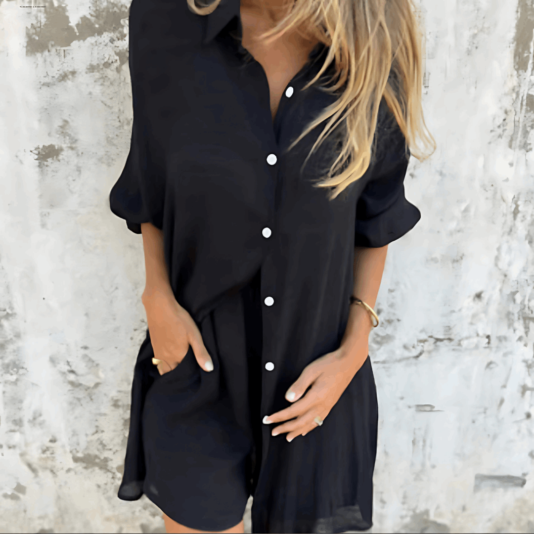 Traje de verano ligero y fresco de dos piezas